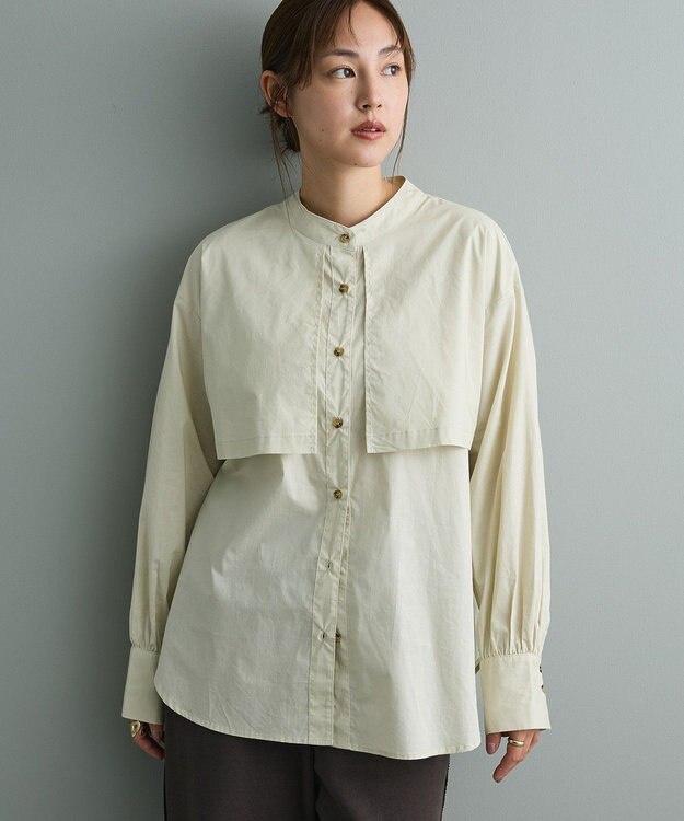 CRAFT STANDARD BOUTIQUE ヨークデザインシャツ Light Beige