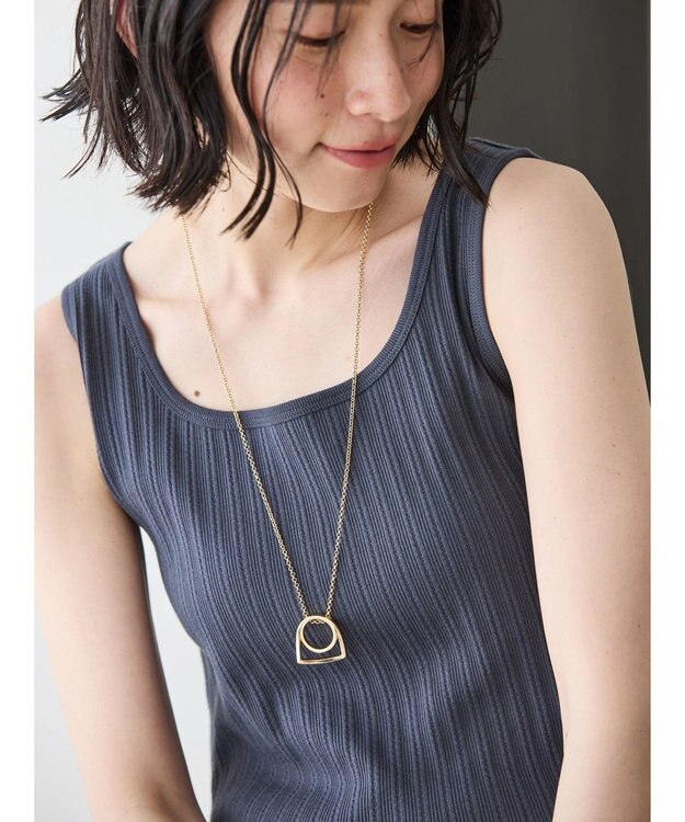 AMERICAN HOLIC 針抜きメッシュタンクトップ Charcoal Gray