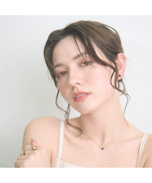 blancotokyo 【金属アレルギー対応】天然石ネックレス Piedra necklace GOLD×lapislazuli