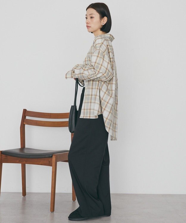 AMERICAN HOLIC 【イージーケア】ベイカーリラックスパンツ Black