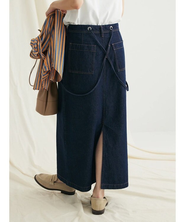 CRAFT STANDARD BOUTIQUE ２ＷＡＹサロペットスカート Dark Indigo