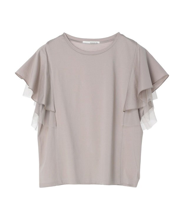 Green Parks ・ＥＬＥＮＣＡＲＥ　ＤＵＥ　フレアスリーブＴシャツ Gray Beige