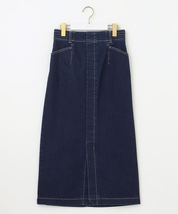 ANY SIS S 【洗える】ストレッチライトデニム スカート インディゴ