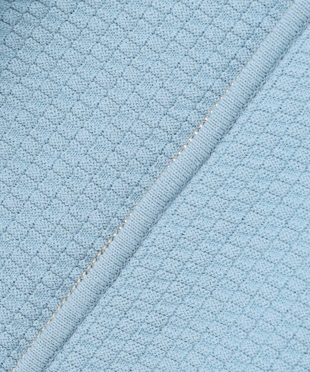 J.PRESS MEN ハイツイストリンクス  フルジップニットカーディガン サックスブルー系