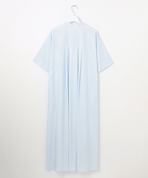 自由区 L エンブロイダリーブロード ワンピース サックス×オフ