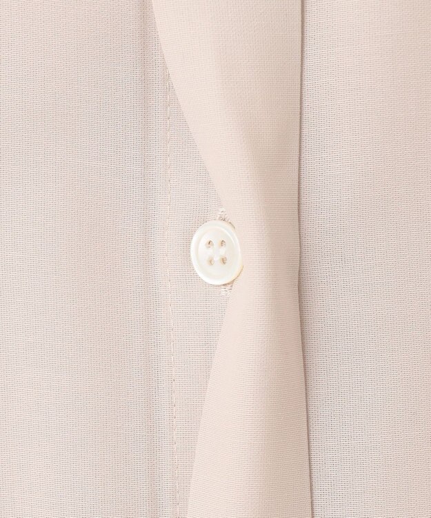 23区 【洗える】シアーマットクロス ロング シャツ ベージュ系