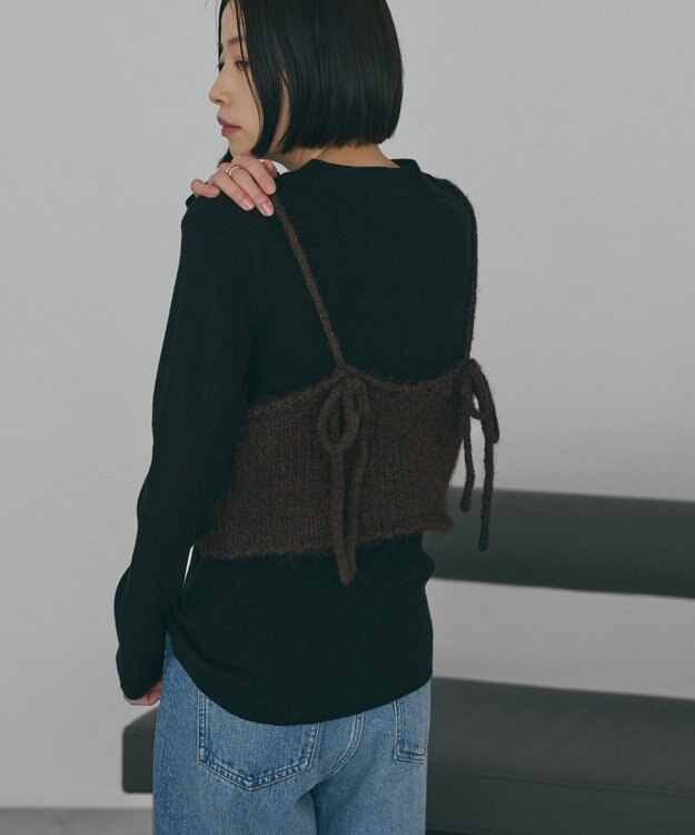 AMERICAN HOLIC ニットビスチェ Brown