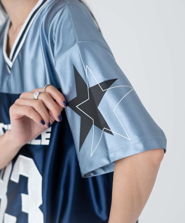 WEGO ナンバリングビッグT ブルー