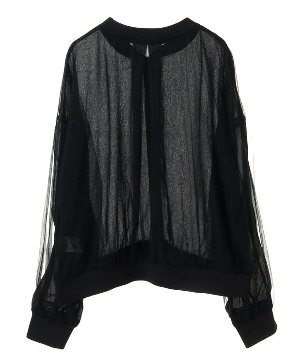 Green Parks チュールブルゾン Black