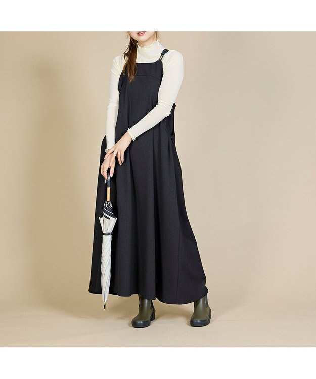 MODE ET JACOMO <carino>【レイン対応】サイドゴアレインブーツ カーキ