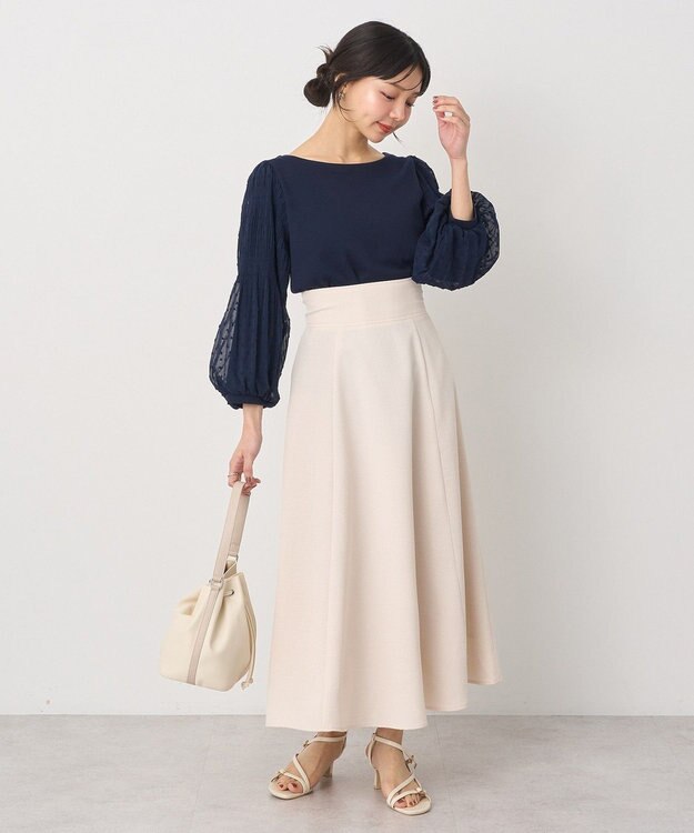 earth music&ecology マジョリカプリーツプルオーバー Navy