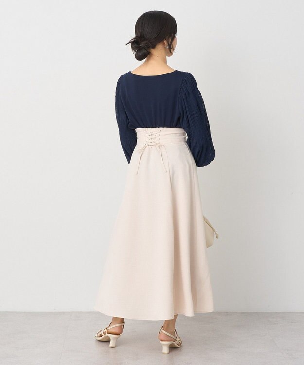 earth music&ecology マジョリカプリーツプルオーバー Navy