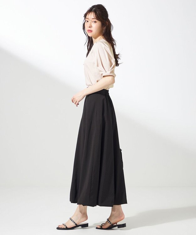 ANY SIS S 【洗える】バルーン スカート ブラック