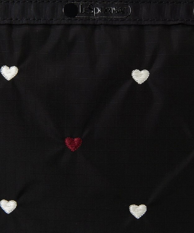 LeSportsac BUCKET TOTE/レッド/ホワイトハートEMB レッド/ホワイトハートEMB