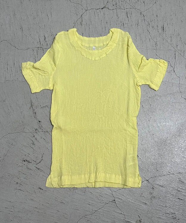 crêprie tsumori chisato creperie T-SHIRT クレプリ 半袖Tシャツ LIGHT YELLOW