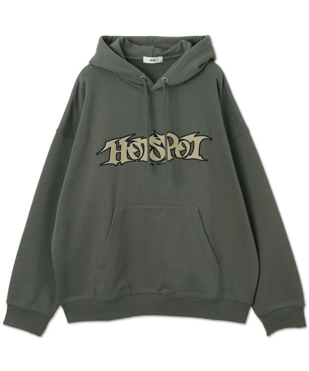 WEGO 【ユニセックス着用ITEM】ワッペンロゴパーカー カーキ