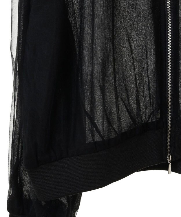 Green Parks チュールブルゾン Black