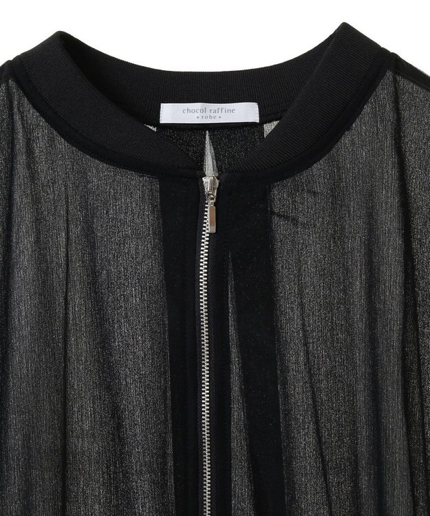 Green Parks チュールブルゾン Black