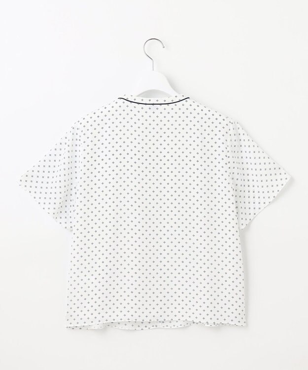 J.PRESS LADIES L 幾何プリント カットソー ホワイト系5