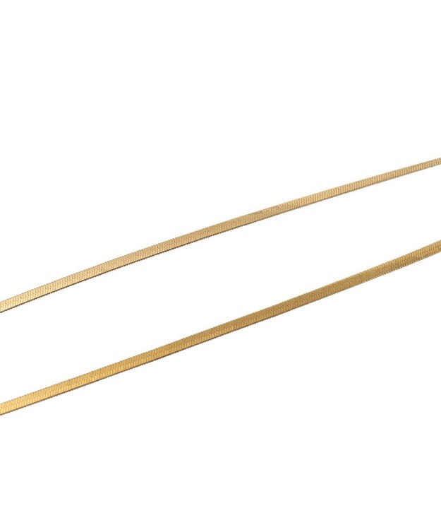 AMERICAN HOLIC ステンレス　シンプルチェーンネックレス Gold