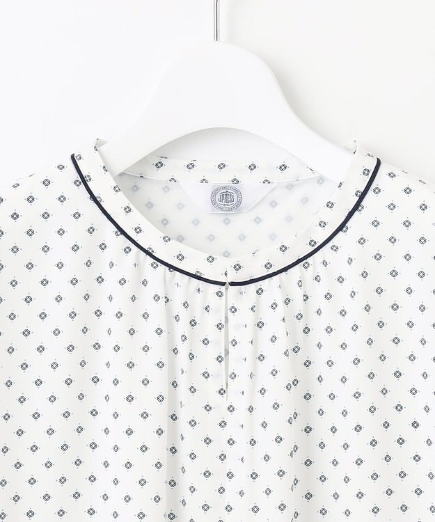 J.PRESS LADIES L 幾何プリント カットソー ホワイト系5