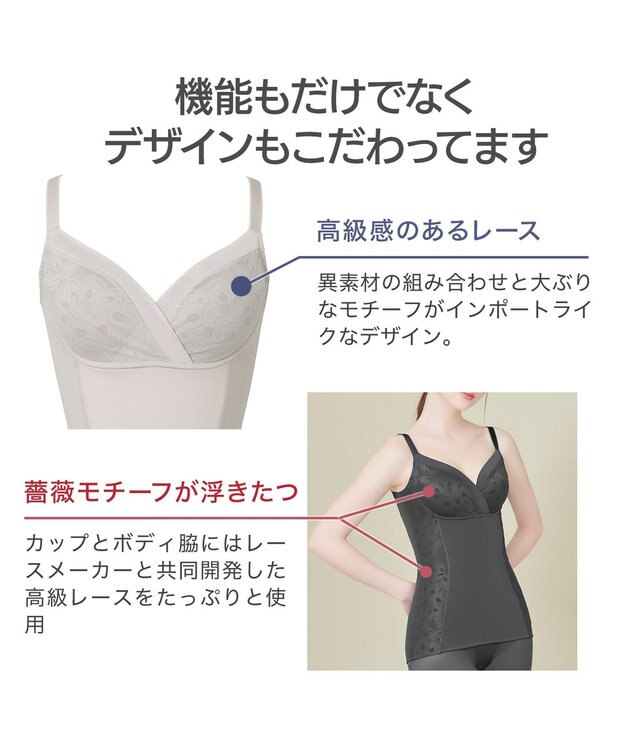 BRADELIS New York 【カヤビューティラボ】はくだけ簡単スタイルメイクブラキャミ23 パールグレージュ