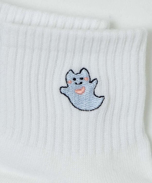 WEGO シーアニマル刺繍アンクルソックス 柄1