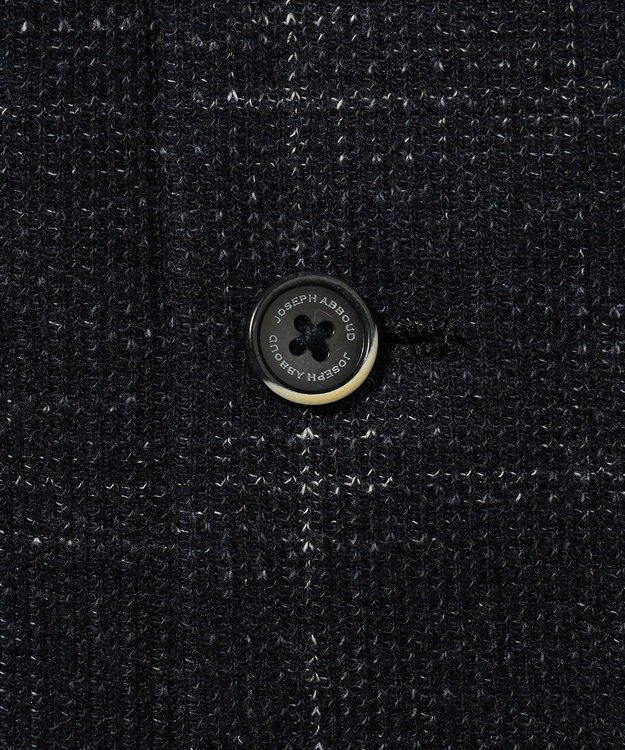 JOSEPH ABBOUD 【イタリア素材/軽量/ストレッチ】サマーツィードジャージーチェック プリント ベスト ネイビー系4