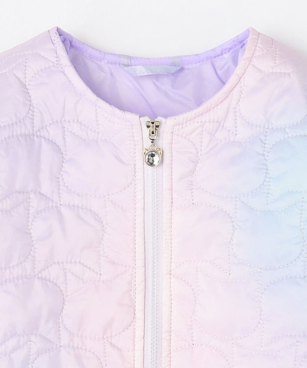 ANY KIDS 【ドッキング可能】ネコキルトブルゾン レインボー