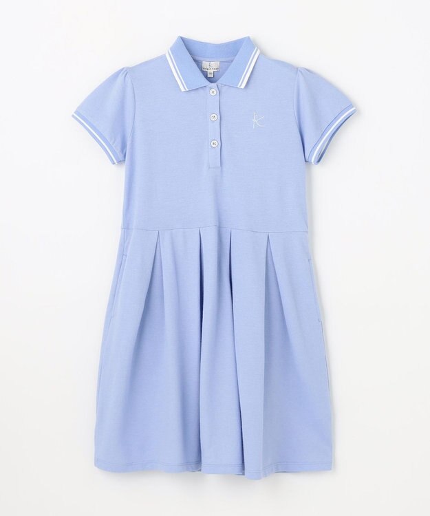 組曲 KIDS  【150-170㎝】 カノコポロワンピース サックスブルー