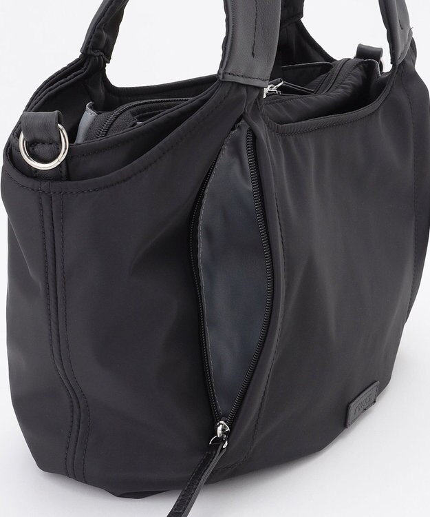 Y'SACCS ふんわりラウンド2WAYトート Mサイズ ブラック