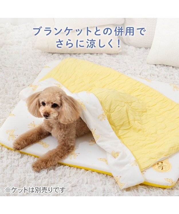 PET PARADISE ディズニー プルート もちっと クールマット ホワイト×イエロー