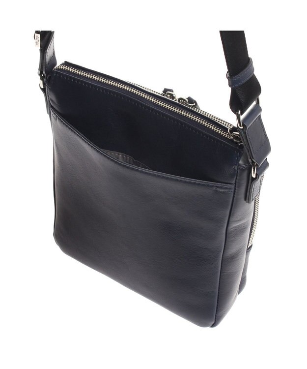 ACE BAGS & LUGGAGE ultima TOKYO ウルティマ トーキョーケヴィン ショルダーバッグ タテ型 レザー 77993 ネイビー