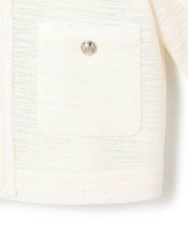 23区 【Oggi5月号掲載】サマーツイード ジャケット アイボリー系