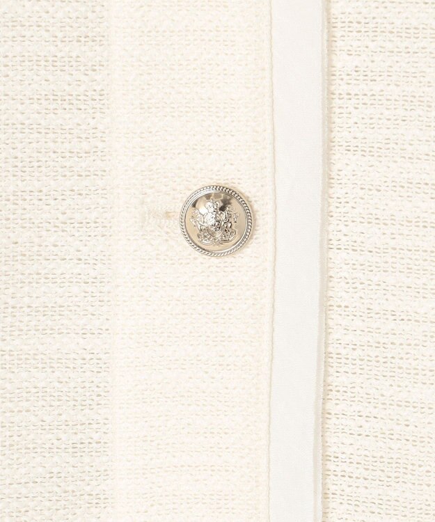 23区 【Oggi5月号掲載】サマーツイード ジャケット アイボリー系