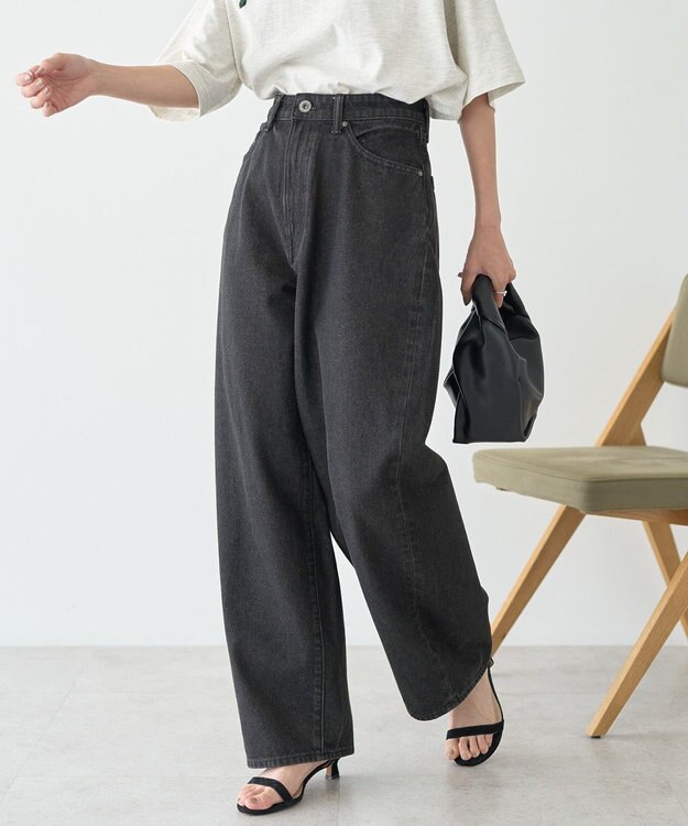 AMERICAN HOLIC カーブデニム Black