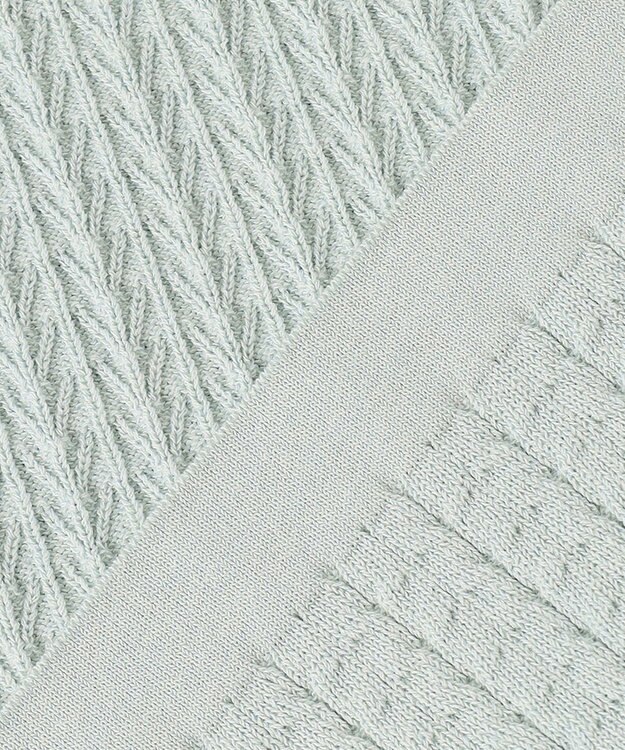 JOSEPH HOMME ドライコットンリンクス　半袖ニット スカイブルー系