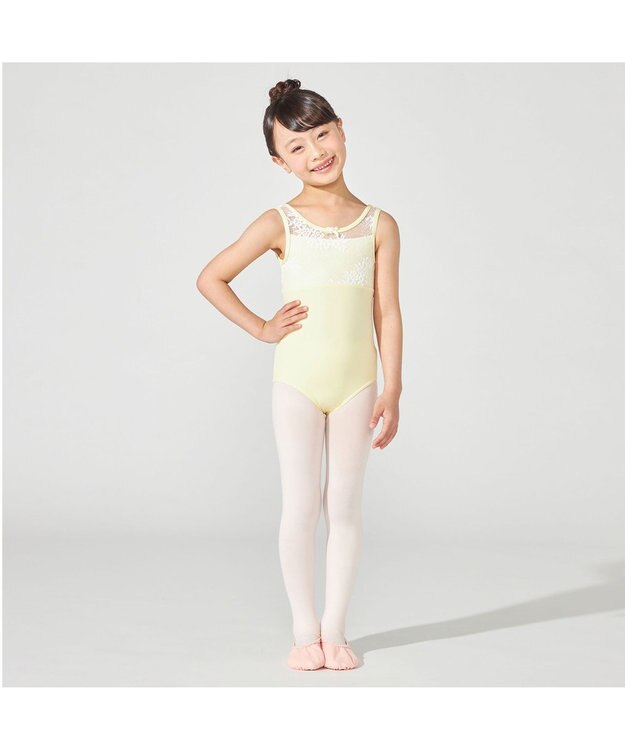 Chacott ノースリーブレオタード レモンクリーム