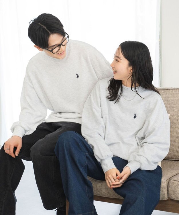 WEGO U.S. POLO ASSN.|別注ワンポイントスウェットプルオーバー グレーその他