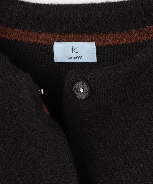 組曲 S プレーティングニットアウター ジャケット ブラック系