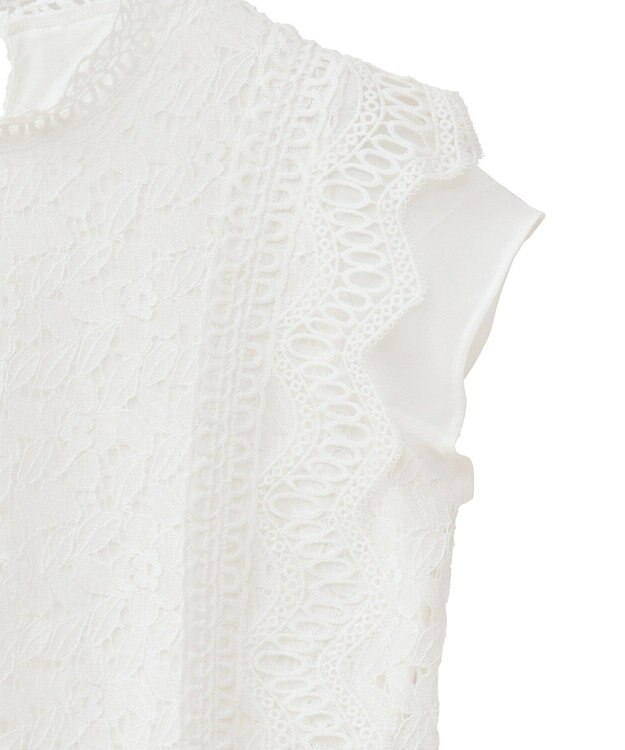 Green Parks ・Ｐｅｔｉｔ　Ｆｌｅｕｒ　フレンチレーシーブラウス Brown