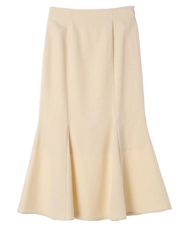 earth music&ecology ピンストライプマーメイドスカート Beige