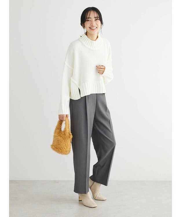 Green Parks ・ＳＵＧＡＲ　ＳＰＯＯＮ　ハイネックショートニット Off White