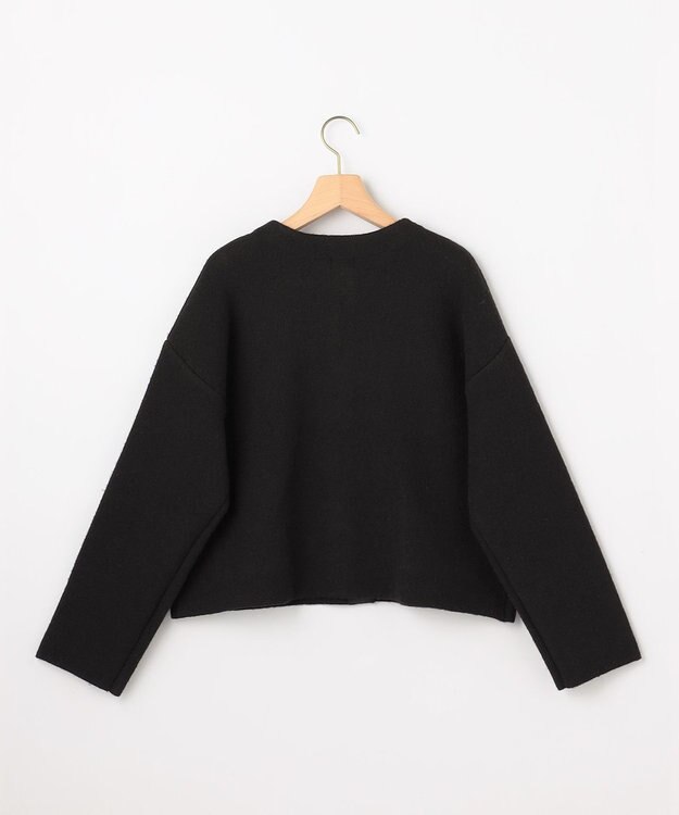 組曲 S プレーティングニットアウター ジャケット ブラック系