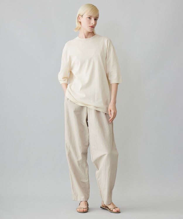 UNFILO MENS FINE MOVE クルーネック ニット [24年春夏商品] エクリュ