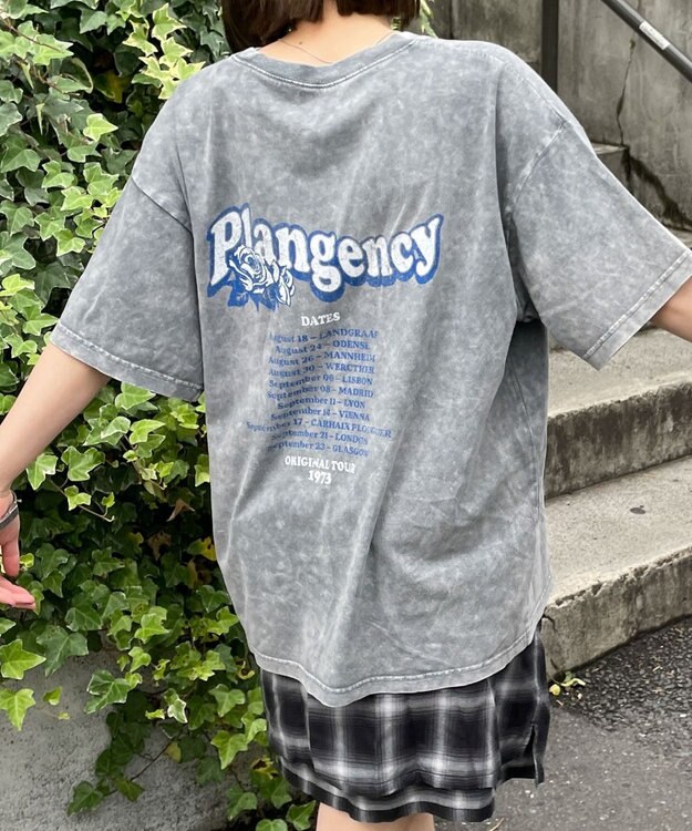 WEGO 【綿100%】ヴィンテージウォッシュグラフィックTシャツ 柄6