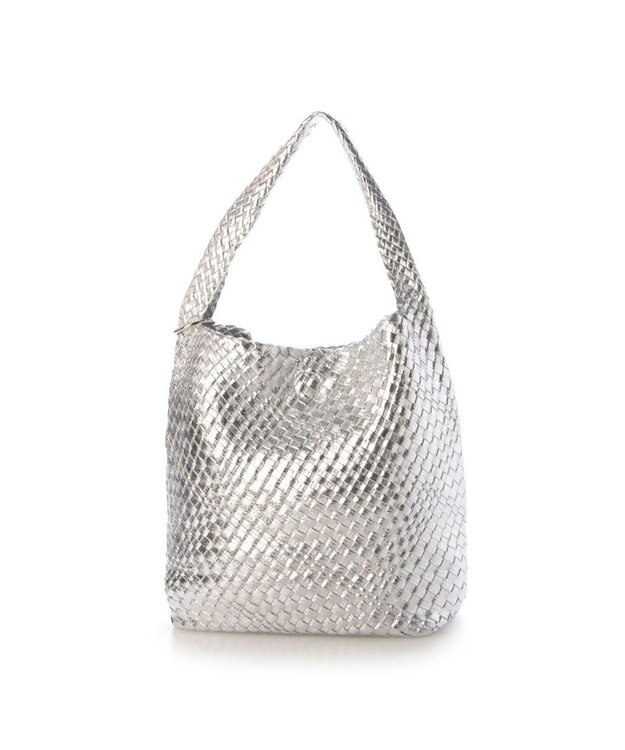 UNBILLION カシュカシュ cachecache / メタリックメッシュワンショルダー シルバー