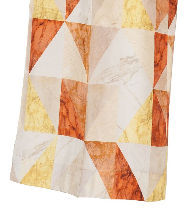 JOSEPH マーブルプリント　シルクトラウザーズ Sun down combo