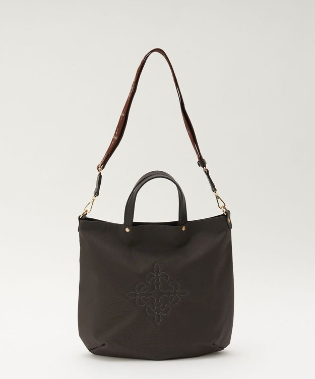 russet 《3/4～価格改定》スリム2WAYトートバッグ <コーデュラナイロン>(CE-1404-WEB) D.Brown