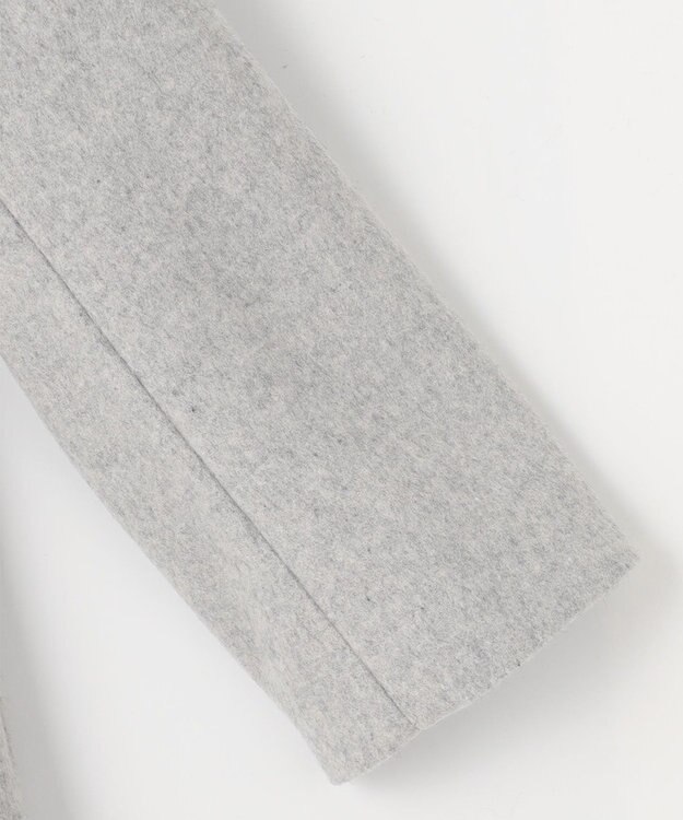 J.PRESS LADIES S ショートビーバー ステンカラー コート ライトグレー系